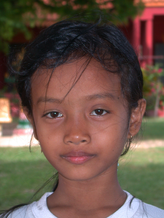 Cambodia, Siem Reap, June 2003.
Khmer girl.
Portrait of a Khmer girl.
