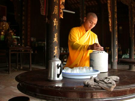 Vietnam, Ho Chi Minh City, December 2008.
Buddhist Monk.
Vietnamese buddhist monk in a monastery.
